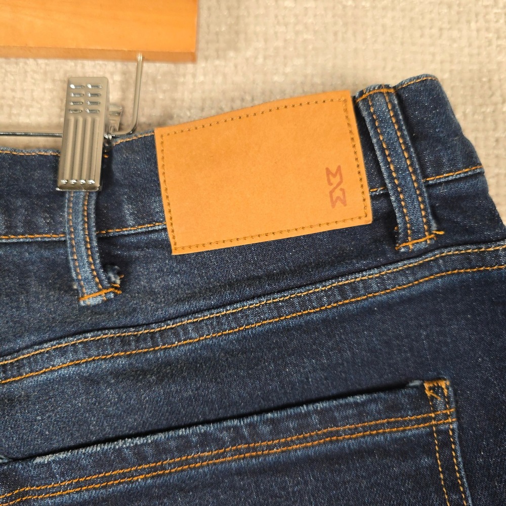 Mutual Weave Mens The Athletic Fit Tapered Leg Jeans 46x29 Indigo Dark NWT - Picture 7 of 11